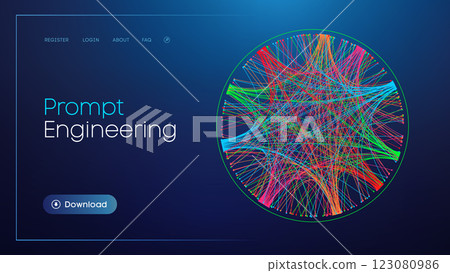 Prompt Engineering, AI and Data Visualization. 123080986