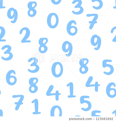 Seamless pattern with beautiful numbers. Ten, twenty, thirty, forty, fifty, sixty, seventy, eighty, ten hundred. Algebra and geometry Seamless pattern with beautiful numbers. Ten, twenty, thirty, forty, fifty, sixty, seventy, eighty, ten hundred. Algebra and geometry 123081692