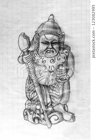 pencil drawing illustration, sketch, hand made pencil drawing illustration, sketch, hand made 123082995