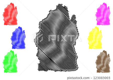 Tandridge Non-metropolitan district (United Kingdom of Great Britain and Northern Ireland, ceremonial county Surrey, England) map vector illustration, scribble sketch Tandridge Non-metropolitan district (United Kingdom of Great Britain and Northern Ireland, ceremonial county Surrey, England) map vector illustration, scribble sketch 123083003