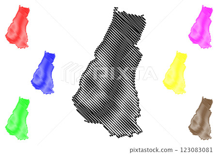 London Borough of Waltham Forest (United Kingdom of Great Britain and Northern Ireland, Ceremonial county and region Greater London, England) map vector illustration, scribble sketch map London Borough of Waltham Forest (United Kingdom of Great Britain and Northern Ireland, Ceremonial county and region Greater London, England) map vector illustration, scribble sketch map 123083081