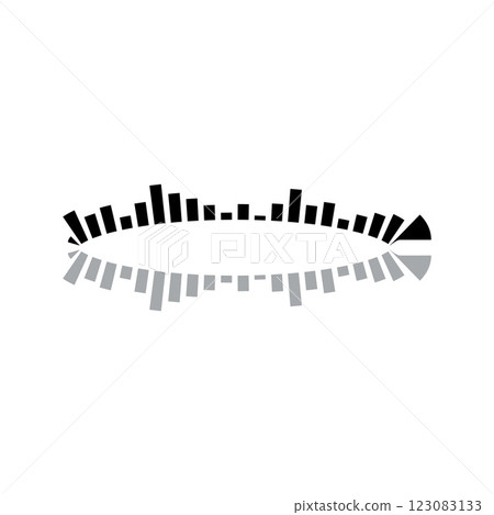 Sound waves vector illustration design template Sound waves vector illustration design template 123083133