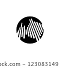 Sound waves vector illustration design template 123083149