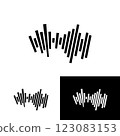 Sound waves vector illustration design template 123083153