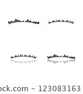 Sound waves vector illustration design template 123083163