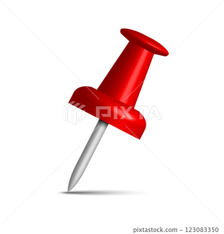 red thumbtack. Push pin. Vector illustration red thumbtack. Push pin. Vector illustration 123083350