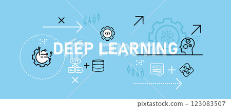 Deep learning AI artificial intelligence system conceptual database smart technology programming computing programming robot engine machine icon design Deep learning AI artificial intelligence system conceptual database smart technology programming computing programming robot engine machine icon design 123083507