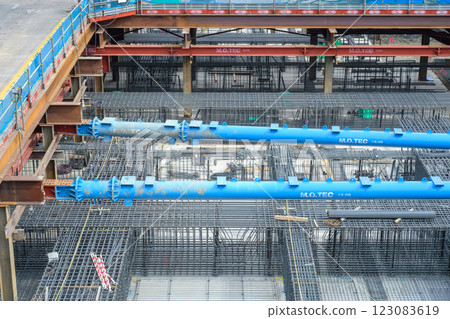 擋土材料及施工現場 123083619