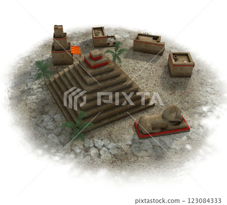 old town, 3d visualization, illustration old town, 3d visualization, illustration 123084333