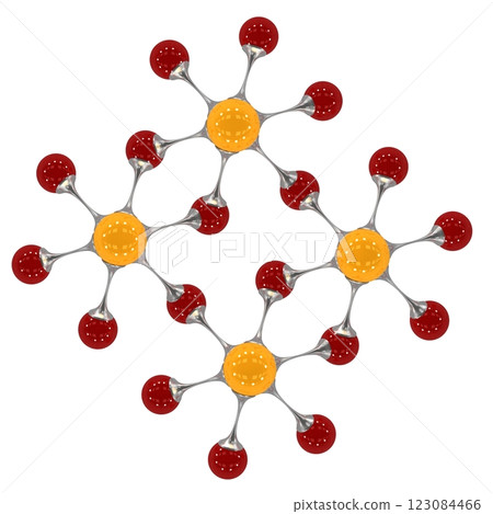 molecule, molecular lattice, 3D illustration molecule, molecular lattice, 3D illustration 123084466