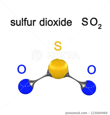 molecule, molecular lattice, 3D illustration 123084469