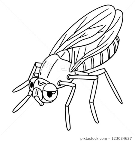 Insect Fruit Fly Animal Isolated Coloring Page Insect Fruit Fly Animal Isolated Coloring Page 123084627