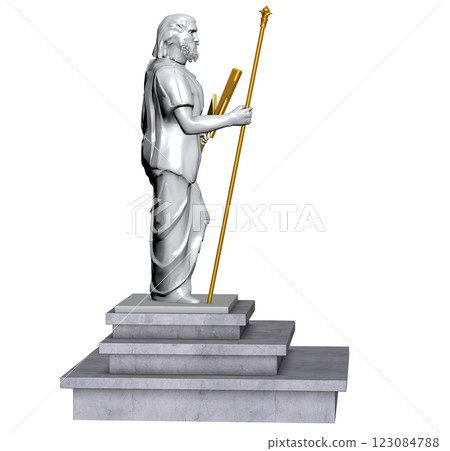 altar monument, 3d visualization, illustration 123084788