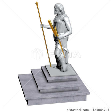 altar monument, 3d visualization, illustration 123084791