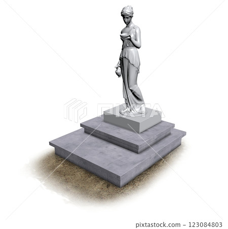 altar monument, 3d visualization, illustration 123084803