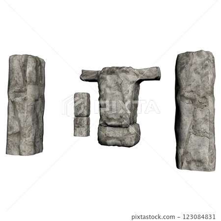 altar monument, 3d visualization, illustration 123084831