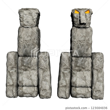 altar monument, 3d visualization, illustration 123084836