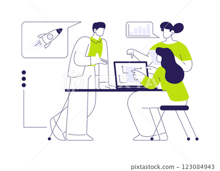 Developing a business plan abstract concept vector illustration. 123084943
