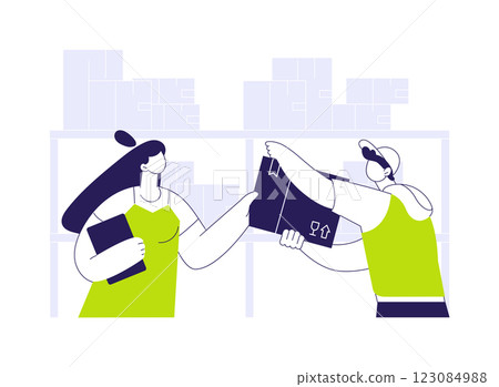 Shipping orders abstract concept vector illustration. Shipping orders abstract concept vector illustration. 123084988