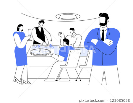 Casino management isolated cartoon vector illustrations. Casino management isolated cartoon vector illustrations. 123085038