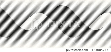 Abstract art geometric background with lines. Optical illusion with waves and transition. Abstract art geometric background with lines. Optical illusion with waves and transition. 123085214