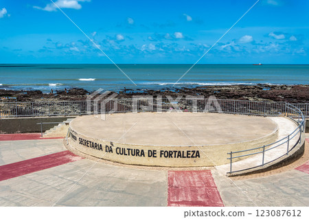 The Beira Mar Amphitheater on Avenida Beira Mar at Fortaleza, Ceara, Brasil. 123087612