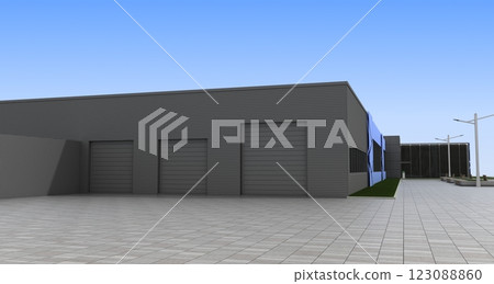 3d render exterior mall, exterior visualization, 3D illustration 3d render exterior mall, exterior visualization, 3D illustration 123088860