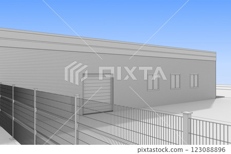 3d render exterior mall, exterior visualization, 3D illustration 3d render exterior mall, exterior visualization, 3D illustration 123088896