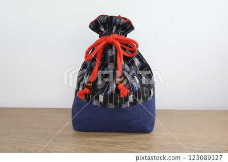 靛藍染色小袋 靛藍染色小袋 123089127