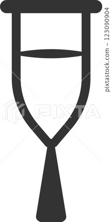 Simple crutches vector icon illustration Simple crutches vector icon illustration 123090904