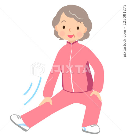 老年婦女運動、老年人、健康 老年婦女運動、老年人、健康 123091275