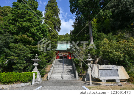 廣島縣竹原市石宮八幡神社參道與石階 廣島縣竹原市石宮八幡神社參道與石階 123091473