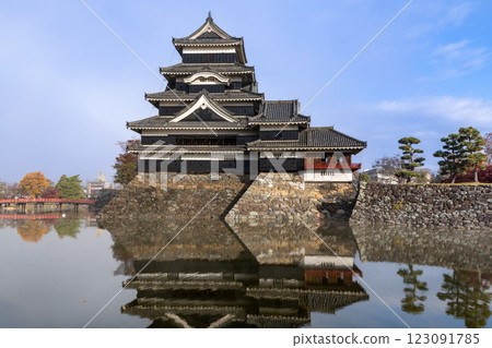 日本風景：國寶松本城 123091785