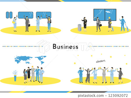 Business scene material collection 123092072