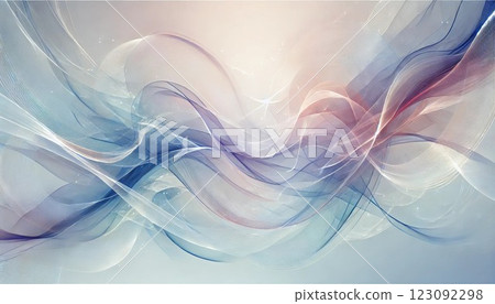 藍色光波紋 123092298
