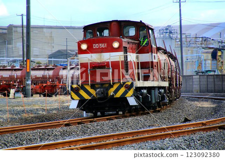 The end of the traditional freight train "Annaka Freight" is nearing - pulled by Fukushima Rinkai Railway DD561561 123092380