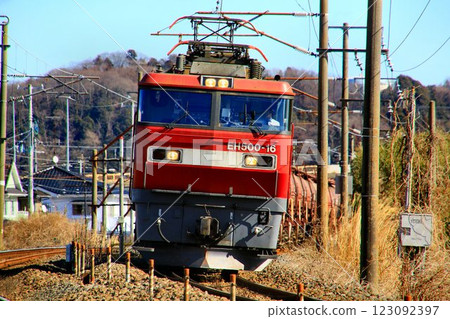 The end of the traditional freight train "Annaka Freight" is nearing - pulled by electric locomotive EH500 The end of the traditional freight train "Annaka Freight" is nearing - pulled by electric locomotive EH500 123092397