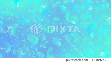 Blue glitter material with fantastic light particles scattered throughout Blue glitter material with fantastic light particles scattered throughout 123092428