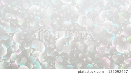 Silver glitter material with fantastic light particles scattered throughout Silver glitter material with fantastic light particles scattered throughout 123092437