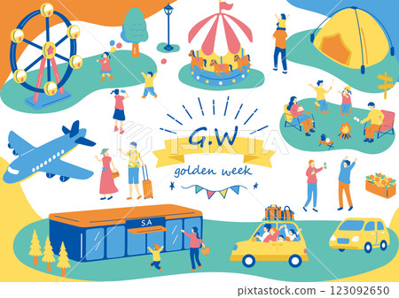 People enjoying Golden Week 123092650