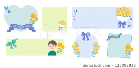 Cute Father's Day frame set 123092938