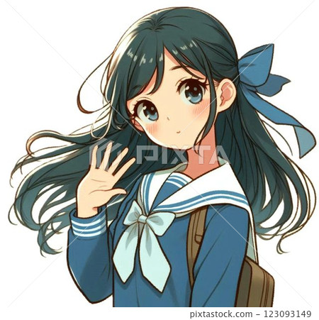 Cute girl illustration Cute girl illustration 123093149