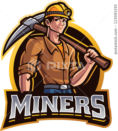 Miners esport mascot 123093293