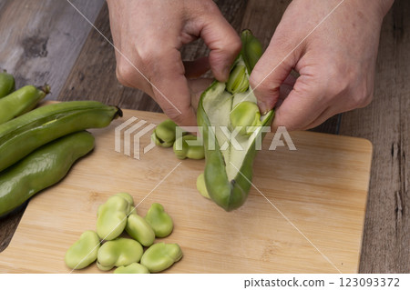 The process of making doubanjiang from broad beans The process of making doubanjiang from broad beans 123093372