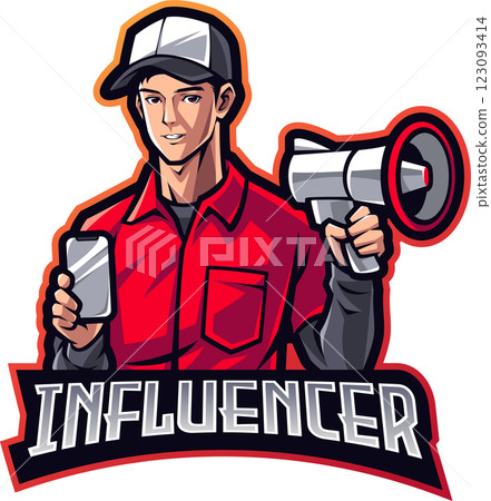 Influencer esport mascot 123093414