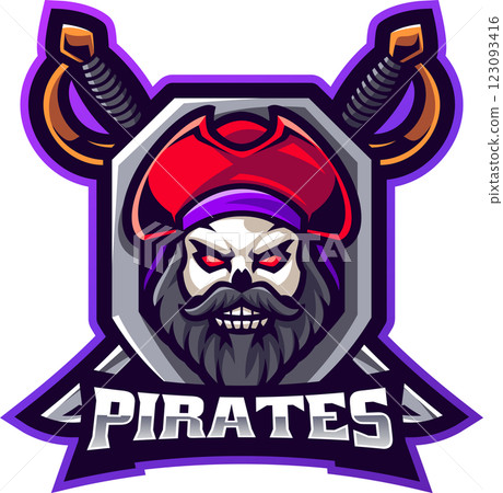 Pirates mascot gaming Pirates mascot gaming 123093416