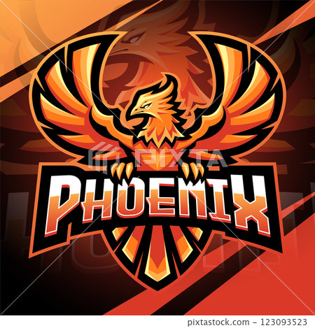 Phoenix mascot logo design Phoenix mascot logo design 123093523