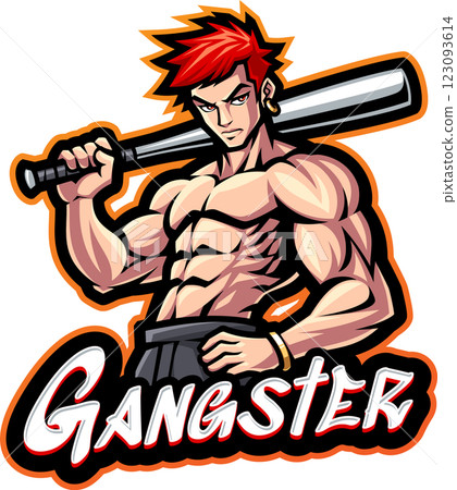 Gangster esport mascot logo design Gangster esport mascot logo design 123093614