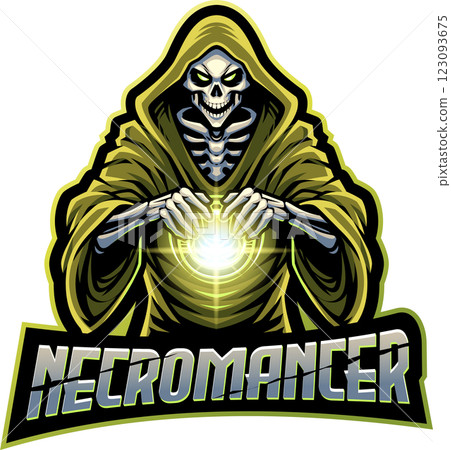 Necromancer esport mascot Necromancer esport mascot 123093675