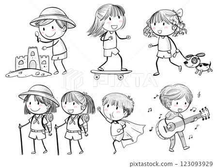 Children's Adventures and Playful Activities 123093929